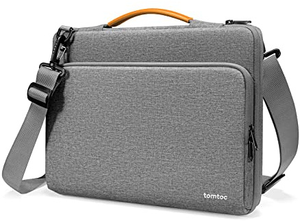 tomtoc Laptop Sleeve for 14'' MacBook Pro M5 Pro/Max (2026), M5/M4/M3/M2/M1, 13.5-14.4'' Surface Laptop, Surface Book 3 | 360° Shock-Absorption & Water-Resistant | Shoulder Bag Fits 13.5-14.4'' Laptop
