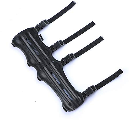 12 Zoll Verlängerte Armschutz Leder Armschutz mit Verstellbaren Trägern Bogensport Zubehör für Erwachsene Recurve Schießbogen