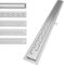 Aquamarin® Caniveau Douche - Linéaire, Rectangulaire, Acier Inoxydable, 100cm, Grille à Pont - Drain, Gouttière, Écoulement, Drainage, Salle de Bain, Cuisine