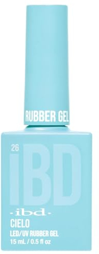 IBD Rubber Gel - Cielo - 15 ml - Made in USA - Premium Nail Polish for Durable Manicure and Smooth Nails - LED/UV Varnish