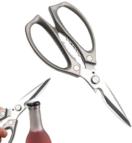 Tijeras de Cocina,Tijeras Para Carne Acero Inoxidable, Multiusos Para Carne Aves Ensaladas Costura Jardín Manualidades Papel | Hogar