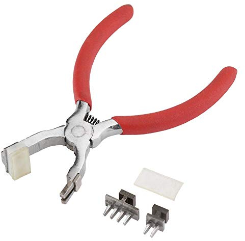 Revolv Stanzzangen Set, 4 mm Leder Meissel Locher Leises Ledergürtelloch Werkzeug, Lochzange für Leder für Lederbearbeitung Gürtel Sattel Uhrenarmband Schuhe Stoff Papier