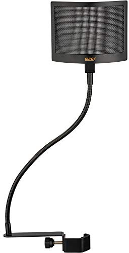 Auray PFMU-12 Filtro universal de malla de alambre con cuello de cisne de 12 pulgadas (negro mate)