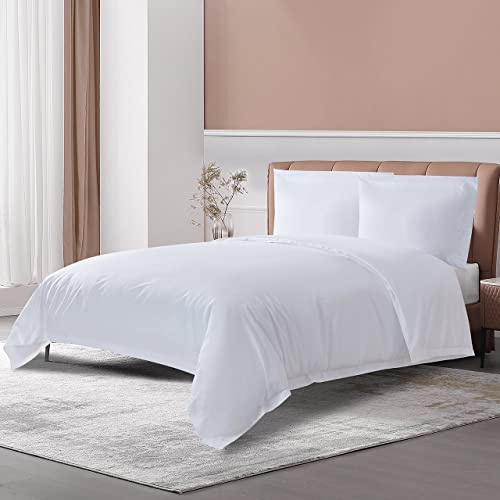 THE COTTON & SILKÂź Long-Staple Cotton Duvet Cover Set - King Size