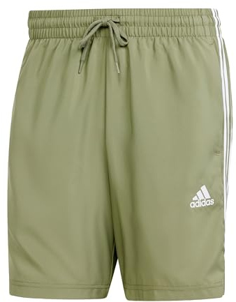 Adidas Aeroready Essentials Chelsea 3-Stripes Shorts Hombre, Legacy Green, S