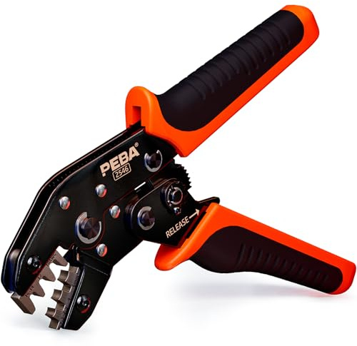 PEBA Solar Crimpadora para 16-10AWG(1,5-2,5/4/6.0 m㎡), Herramienta de Crimpado Solar Fotovoltaico para Conectores de Placa Solar, Alicates de terminales para Panel Solar PV Cable