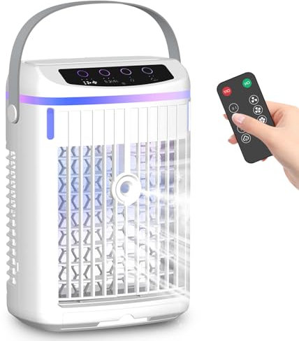 Mobile Klimagerät, 2025 Luftkühler 4 in 1, Mini Klimaanlage, Tragbarer wasser ventilator Air Cooler mit 3 Stufen,Nachtlicht, Portable Klimagerät Wasser ventilator für Schlafzimmer Büro