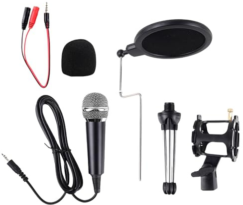 Ensemble de microphone à condensateur d'ordinateur haute fidélité pour la maison et le streaming en utilisant 30 Hz - 15 kHz