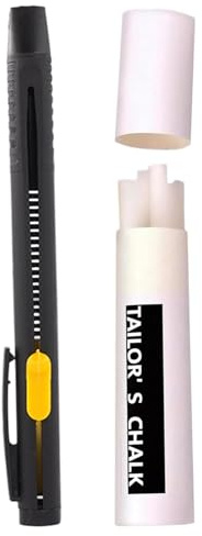 Syglawnd Gesso da sarto, Penne cancellabili a caldo per tessuti, Gesso da sarto ricaricabile con 20 ricariche, Pennarelli per tessuti lavabili senza polvere per cucito, quilting, ricamo, artigianato