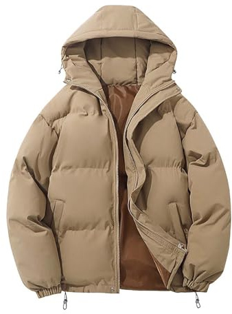 Herr utomhus kappa långärmad nedvikbar krage väska enfärgad dunjacka vinter unisex jacka
