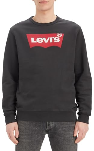 Levi's Graphic Crewneck B, Sweatshirt para Hombre, Housemark Two Color Jet Black, XS