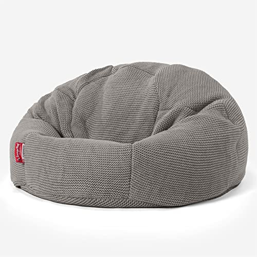 Lounge Pug - Ellos Tricoté - Pouf Poire Classique - Gris