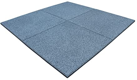 1m² Fallschutzmatten Grau 50x50x2,5cm Gummimatten Schutzmatten Spielplatz Bodenplatten Gummiplatten