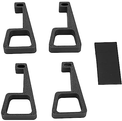Soporte Horizontal para Consola de Juegos de 4 Piezas, Soporte de Elevación de Consola de Pies de Enfriamiento Antideslizante, Pies Simples para Pro (Negro)
