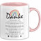 Erzieherin Abschiedsgeschenk Tasse Abschied Kindergarten Geschenkidee Kaffee-Becher Spruch Danke Für Das Kuscheln (Rosa)