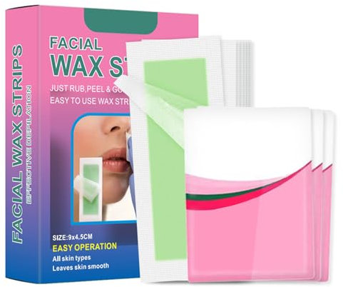 Katyjun 30PCS Kaltwachsstreifen, Wachsstreifen Haarentfernung, Wachsstreifen, Waxing Strips für alle Hauttypen