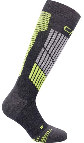 CMP Herren Ski Graphene Socks, Titanio-Alluminio, 39-42 EU