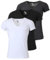 Young & Rich Herren Uni T-Shirt mit extra tiefem V-Ausschnitt Slimfit Stretch Dehnbare Passform einfarbiges Basic Shirt - 3er Pack, Grösse:M, Farbe:Weiß/Schwarz/Dunkelgrau