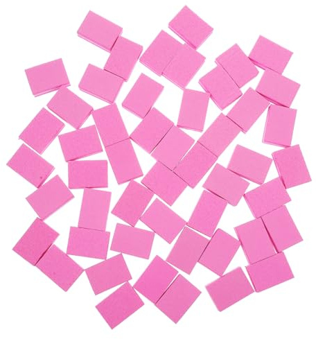 TOVINANNA 50 Piezas Bloque Pulidor Uñas Doble Cara Unidades Mini Esponja para Manicura y Pedicura Compacto y Portátil para Salón y Uso Doméstico