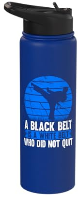 Taekwondo Black Belt Karate Martial Arts Stainless Steel Insulated Water Bottle