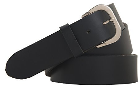 shenky Ledergürtel 4cm breit Gesamtlänge 140 cm bis 180 cm (Schwarz, 170cm)