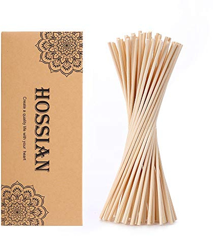 HOSSIAN 12 Inch Reed Diffuser Sticks,-Diffuser Sticks-Reed Diffuser- Reed Sticks Aroma Diffuser Sticks for Aroma Fragrance(60 PCS)