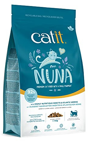 Catit Nuna Premium insektsbaserad kattmat och sill, 5 kg