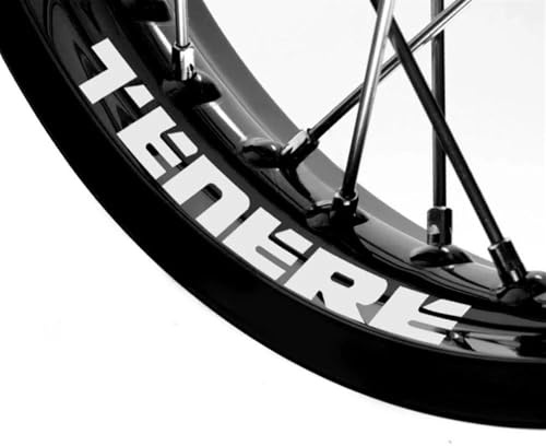 Pegatinas Reflectantes para Rueda De Motocicleta, Calcomanías para El Interior del Buje, Cinta Rayas para Llantas para Yamaha para Tenere 700 1200 Piezas de Repuesto(Style 1)