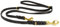 CopcoPet Hundeleine aus Fettleder 2m x 8mm Schwarz – 3-Fach verstellbar, geflochten – Mit Messingbeschlägen – Grifffest, robust – Umhängeleine für kleine Hunde, ideal für Spaziergang, Training