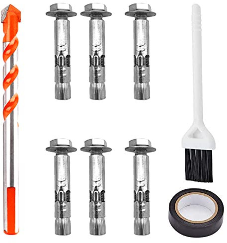 Expansion Schraube Bolzen M8 x 60 mm Edelstahl 304 Externe Sechskantmutter Expansionshülse Ankerbolzen Schwerlast Befestigungsanker(6 Stück)