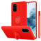 Cadorabo Custodia compatibile con Samsung Galaxy S20 PLUS in LIQUID ROSSO - Custodia per Cellulare in Silicone TPU Flessibile con Anello - Paraurti per Cover Posteriore Ultra Sottile