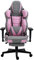 TRISENS Gaming Stuhl Chair Racing Chefsessel mit Sportsitz und ergonomsichen 4D-Armlehnen, Farbe:Hellgrau/Rosa