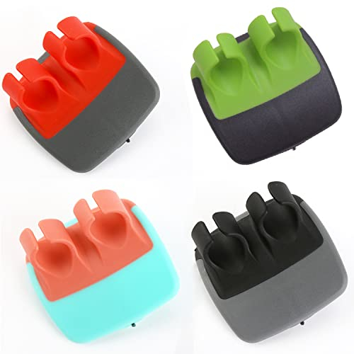 4 Stück Küchen Gemüseschäler, Palm Peeler, Universalschäler, Gemüseschäler Rostfrei, Moderner Handschäler, für Obst Kartoffel Karotten Gurke (Schwarz Oder Braun）