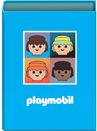 Dohe - Ordner mit 4 Ringen, Kapazität 250 Blatt, Blattgröße (26,4 x 34 cm), Rücken 6 cm, Ringe 40 mm, extra fester Deckel, Schulmaterial - Playmobil Core - Blau