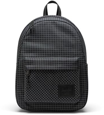 Herschel Supply Co. Mochila clásica, estándar, 26 L, cuadrícula, color negro