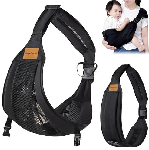 Porte-bébé, porte-bébé latéral, porte-bébé réglable, porte-bébé pour tout-petit, écharpe de portage élastique, sangle multifonctionnelle pour bébé de 6 à 36 mois