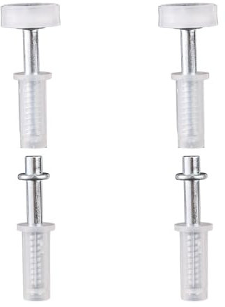 4 Pezzi di Guida Superiore per Porta a Soffietto e Perno Superiore, Kit di Riparazione Perno a Molla Porta Dell'Armadio Pieghevole per la Riparazione Ante Scorrevoli e Armadi