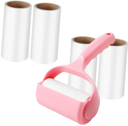 VANZACK Handheld Lint Roller with Sticky Portable Pet Hair Remover for Clothes Furniture Car Seats Includes Handle Dust Cover Dust and Fluff Cleaner