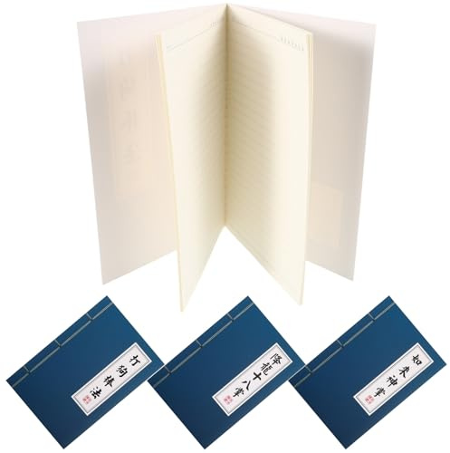 NOLITOY 4 pièces Lot de Carnets Vintage Style Manuel Arts Martiaux Chinois Papier Ligné Doux pour Écriture Fluide Cahiers Scolaires Portables pour Étudiants