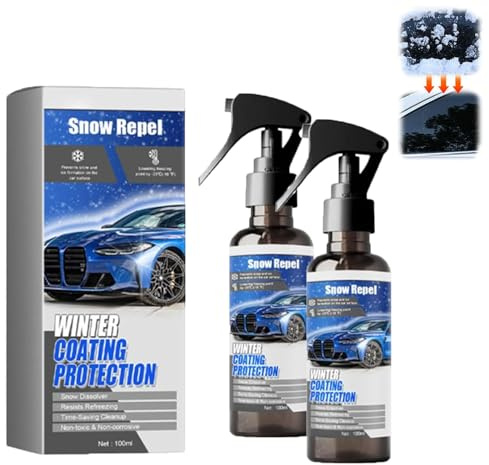 2PCS De - Icer for Car Windshield Defroster, Window Snow Spray, Deicing Spray, Ice Remover Melting Sprays Winter Car Essentials, Fast Ice & Snow Melting Sprays
