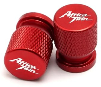 Tapa de la válvula CNC del neumático para Hon@&da Africa Twin CRF 1000 1100 L CRF1100L CRF1000L Adventure Sports Accesorios para Motocicletas Tapones para Válvulas De Neumáticos(Red)