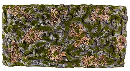 Terrarium Rückwand 3D Hintergrund Deko Naturlook Stein 116x58cm für 120x60cm Terrarien