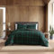 Eddie Bauer Bettwäsche-Set für Doppelbett, wendbare Baumwoll-Bettwäsche mit passendem Kissenbezug, kariert, Heimdekoration mit Knopfverschluss (Woodland Tartan Green, Twin)