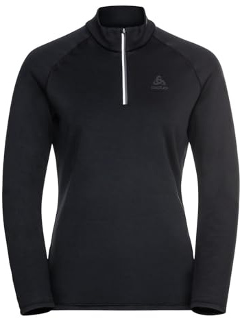 Odlo Fleecepullover Damen Besso I Midlayer mit Halbreißverschluss I Langarm Wandershirt