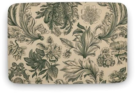 Badematten für Badezimmer, schnell trocknend, Badteppich, hellgrün und beige, waschbar, rutschfest, Duschmatte, wasserabsorbierend, für den Innenbereich, Bodenmatte für Wohnzimmer, Schlafzimmer