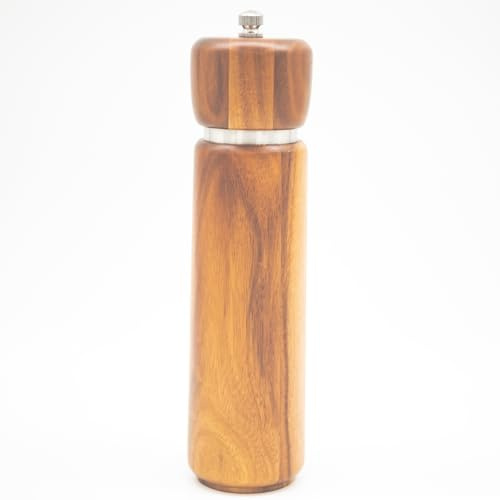 Haramgcourt Trä Akacia Pepparkvarn 22 Cm Keramisk Wooden Salt And Pepper Mill Vintage Kvarnset Peppar O Saltkvarn