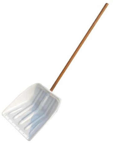 Pala Nieve Jardín Pala De Nieve con Pala De Grano con Mango De Madera For Retirada De Nieve De Entrada Y Porche Palas para Nieve para Conducir(176cm)