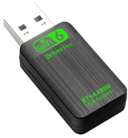 Yominerr Adaptateur USB WiFi 6 Bluetooth 5.4 AX900 Dongle 2 en 1 Double Bande 2,4 GHz et 5 GHz USB WiFi Réseau sans Récepteur WLAN