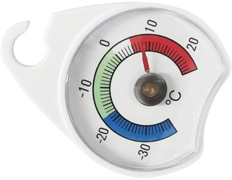 Luxshiny Termometro Professionale per Frigorifero Misuratore Temperatura Alta Precisione per Cucina e Congelatori per Sicurezza Alimentare e Conservazione Ottimale