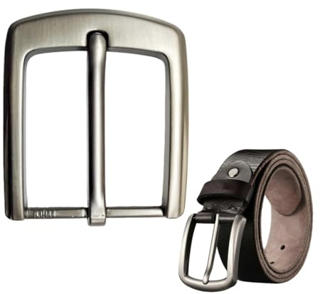 40 Mm Fibbia Per Cintura Uomo, Fibbie Per Cinture 38-40 Mm, Fibbia Di Ricambio Quadrata Singola In Lega Di Zinco, Per Uomini E Donne (A)